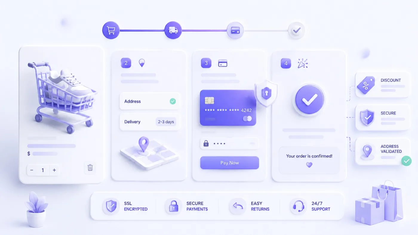 A production-grade checkout with validation, fraud checks, accessibility, and testing
